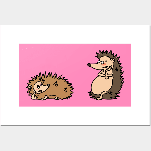 Hedgehog Wall Art by Otterlyalice